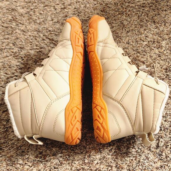 Barefoot Minimalist Boots Size 39 (8-8.5) Cream Orange Sole Wide Toe Box - Picture 9 of 9